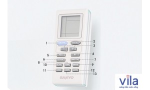 Hướng dẫn sử dụng remote máy lạnh Sanyo chính hãng
